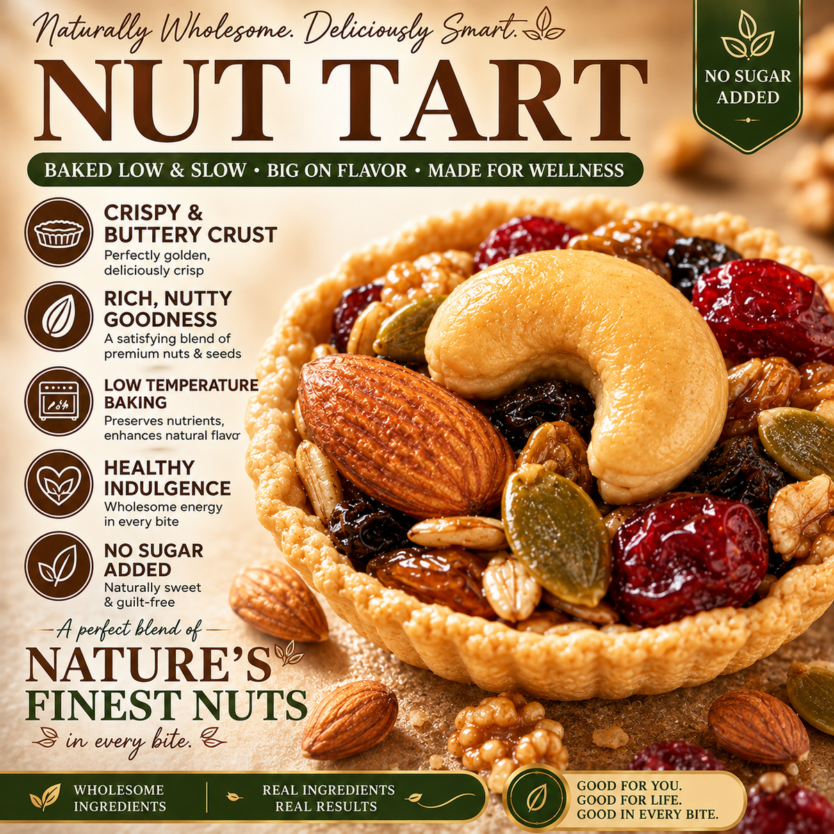🥇Pure Decadence, Zero Guilt: The Artisan Nut Tart-EV
